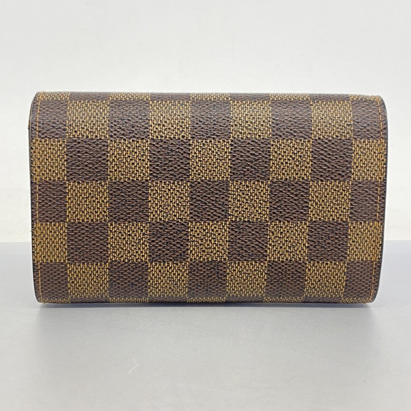 【新型・極美品】ルイヴィトン ポルトモネビエトレゾール ダミエ エベヌ 財布 ルイ・ヴィトン(Louis Vuitton) ルイ・ヴィトン 財布 ダミエ