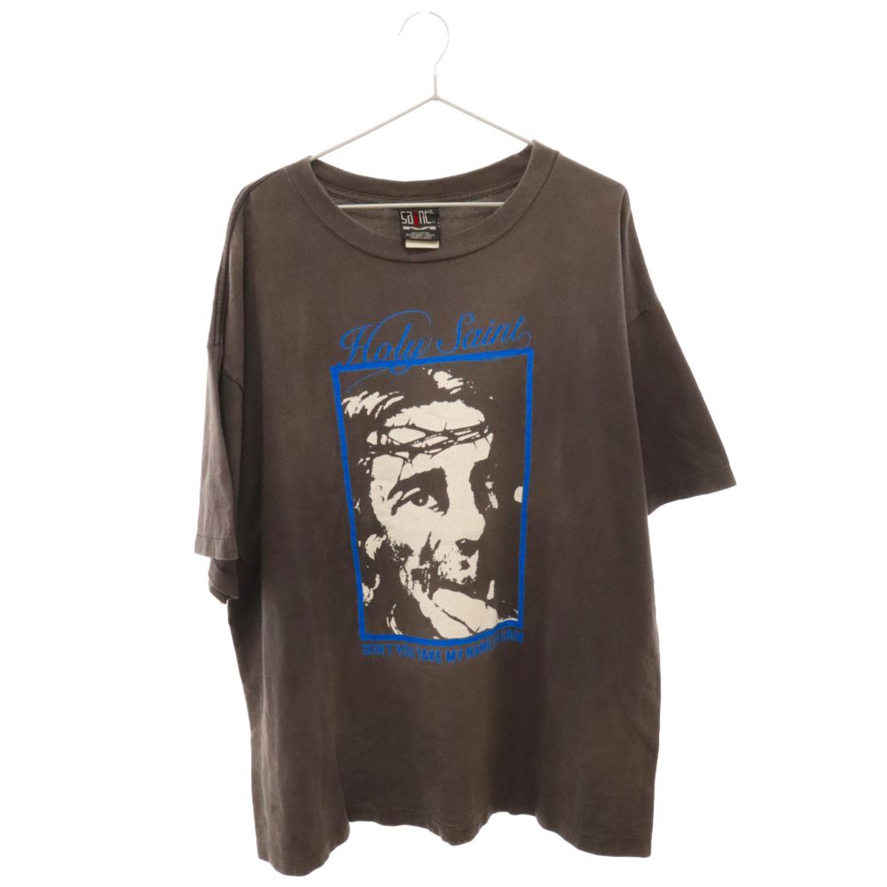 SAINT MICHAEL (セントマイケル) 22S/S TEE HOLY SAINT グラフィックプリント ホーリーセイント 半袖Tシャツ グレー  SM-S22-0000-015 - メルカリ