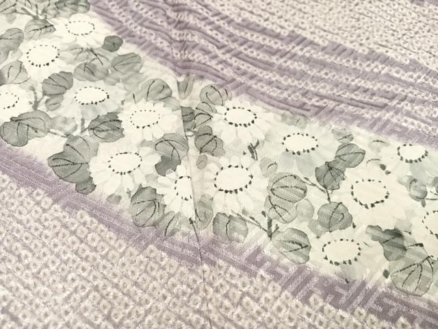 平和屋着物○訪問着 手描き 草花文 正絹 逸品 未使用 AAAY0286zg