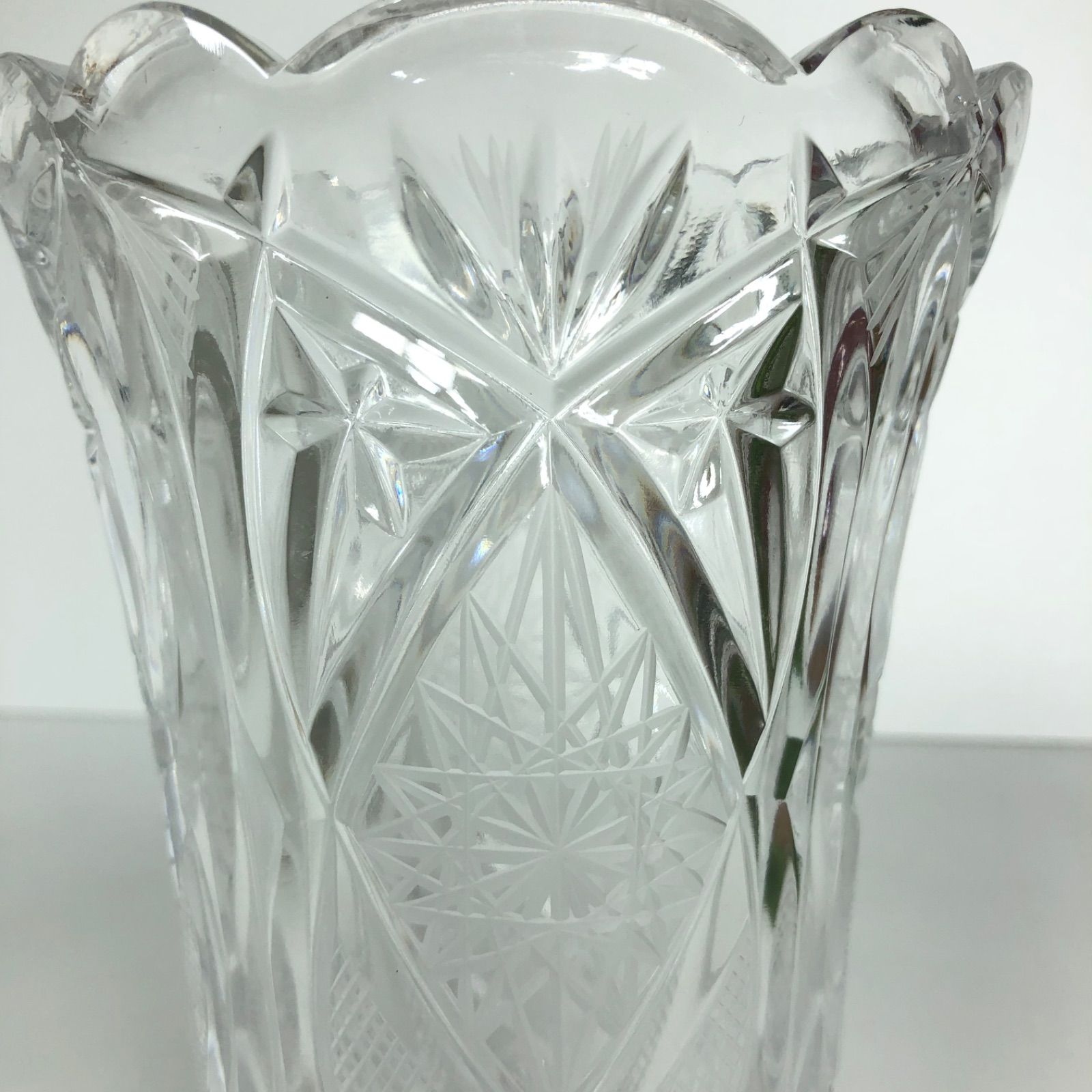 ボヘミアクリスタル（ボヘミアンクリスタル）花瓶 フラワー