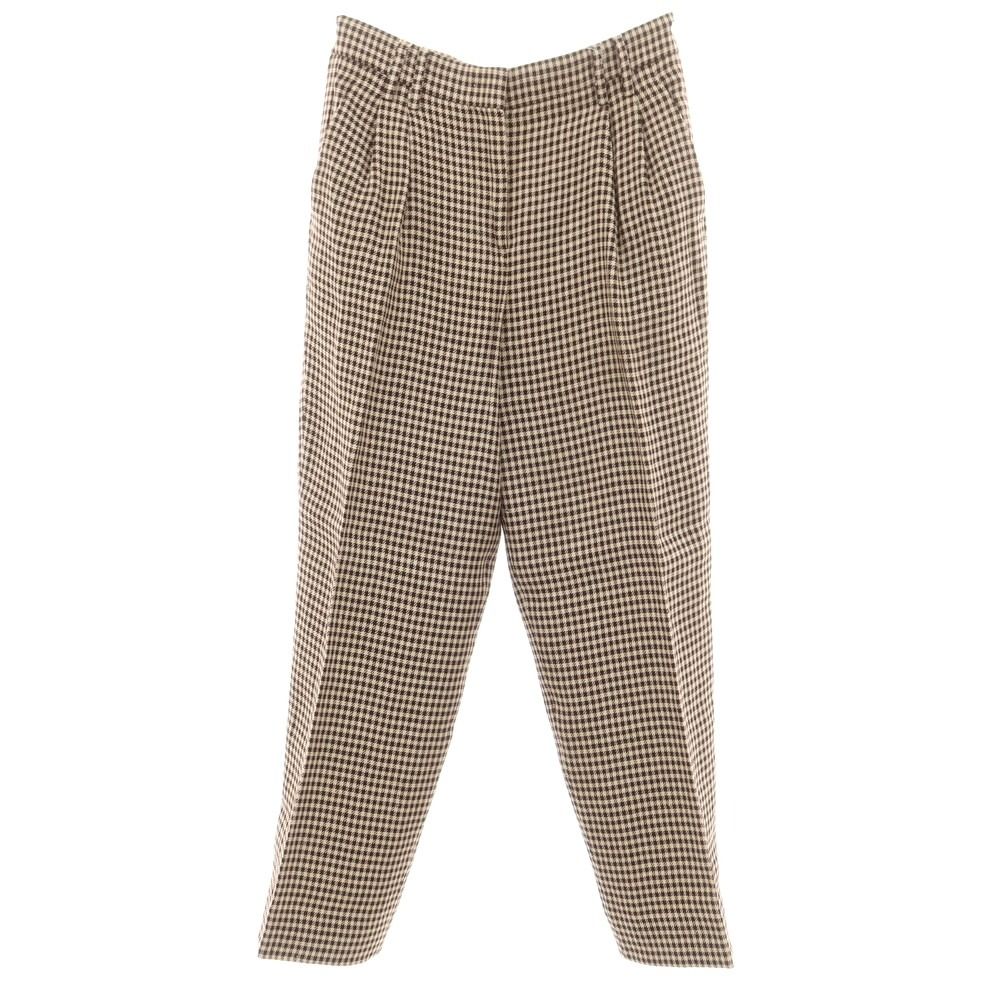 新品】インコテックス INCOTEX リネン チェック カジュアルスラックス  