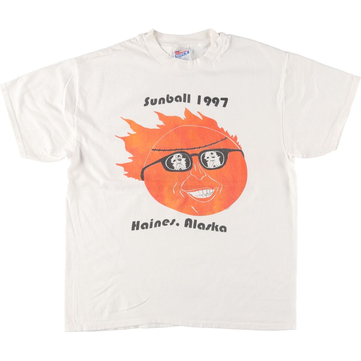 古着 90年代 ヘインズ Hanes BEEFY-T プリントTシャツ メンズL ヴィンテージ/eaa452361