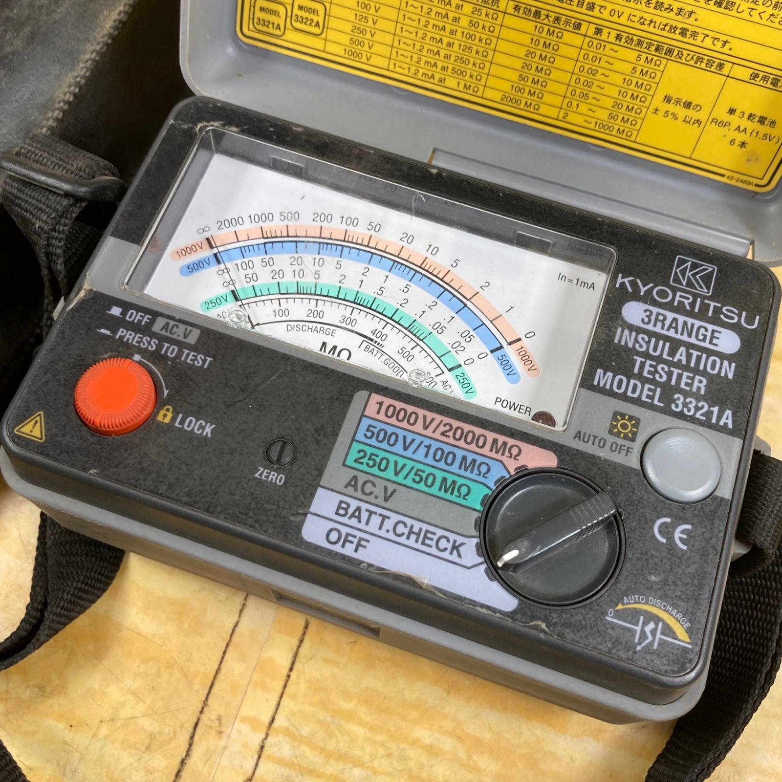共立電気計器 KYORITSU MODEL3321A MODEL 3321A 共立電気計器 KYORITSU MODEL3321A MODEL 3321A