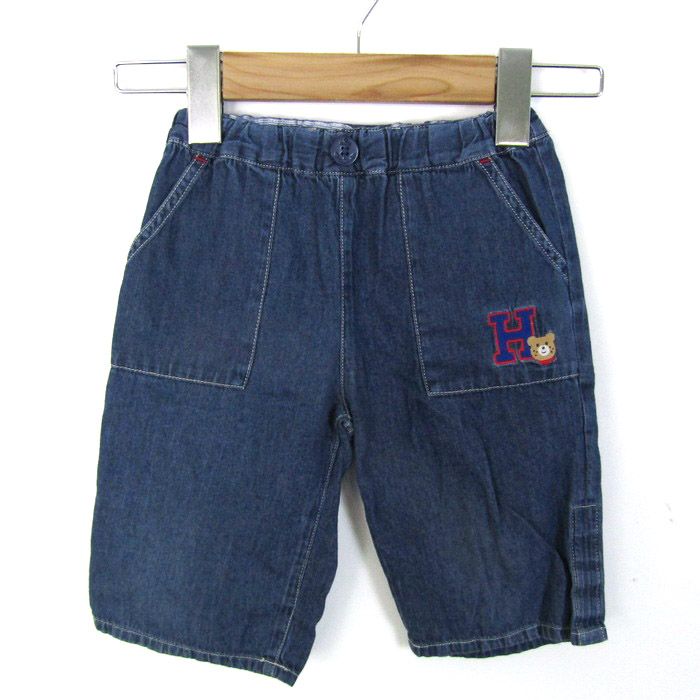 nii　ミキハウス　定番　トレーナー&デニムパンツ　2点セット　100cm ミキハウス ショートパンツ ボトムス デニムパンツ