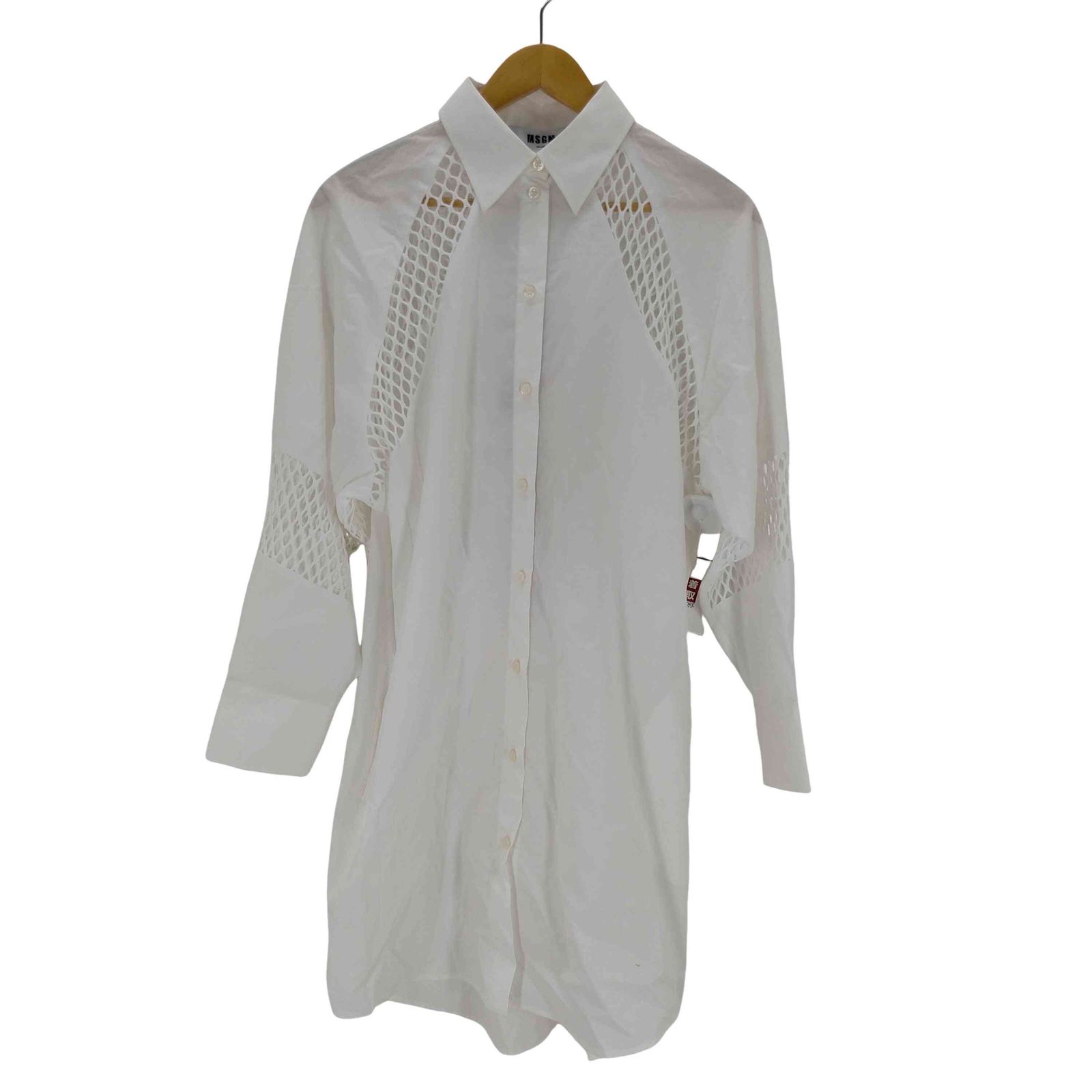 エムエスジーエム MSGM MESH MIX LONG BLOUSE レディース 36