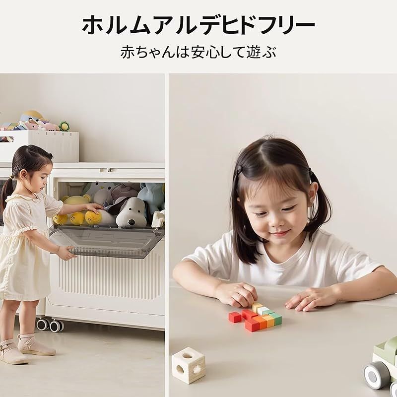 収納ボックス 折りたたみ 蓋付き 方向から取り出せる 収納ケース おもちゃ 衣類 布団 小物 収納 折り畳み コンテナ ボックス 大型 プラスチック キャスター付き おしゃれ 防塵 防カビ 防湿 無臭 透明 厚み 強い耐荷重 155L 1 TALLINNNEXPO_COM