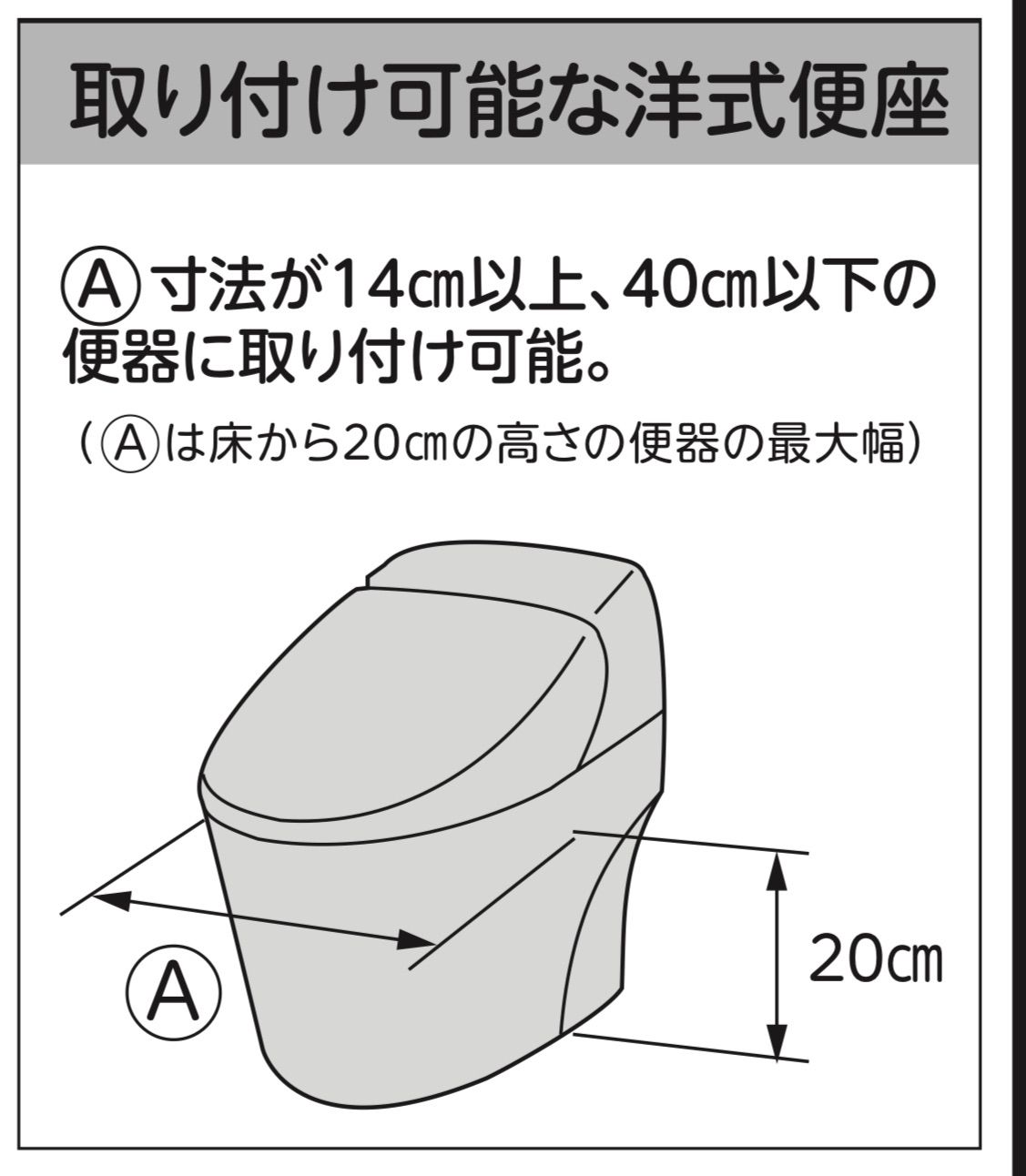 洋式トイレフレーム S-はねあげR