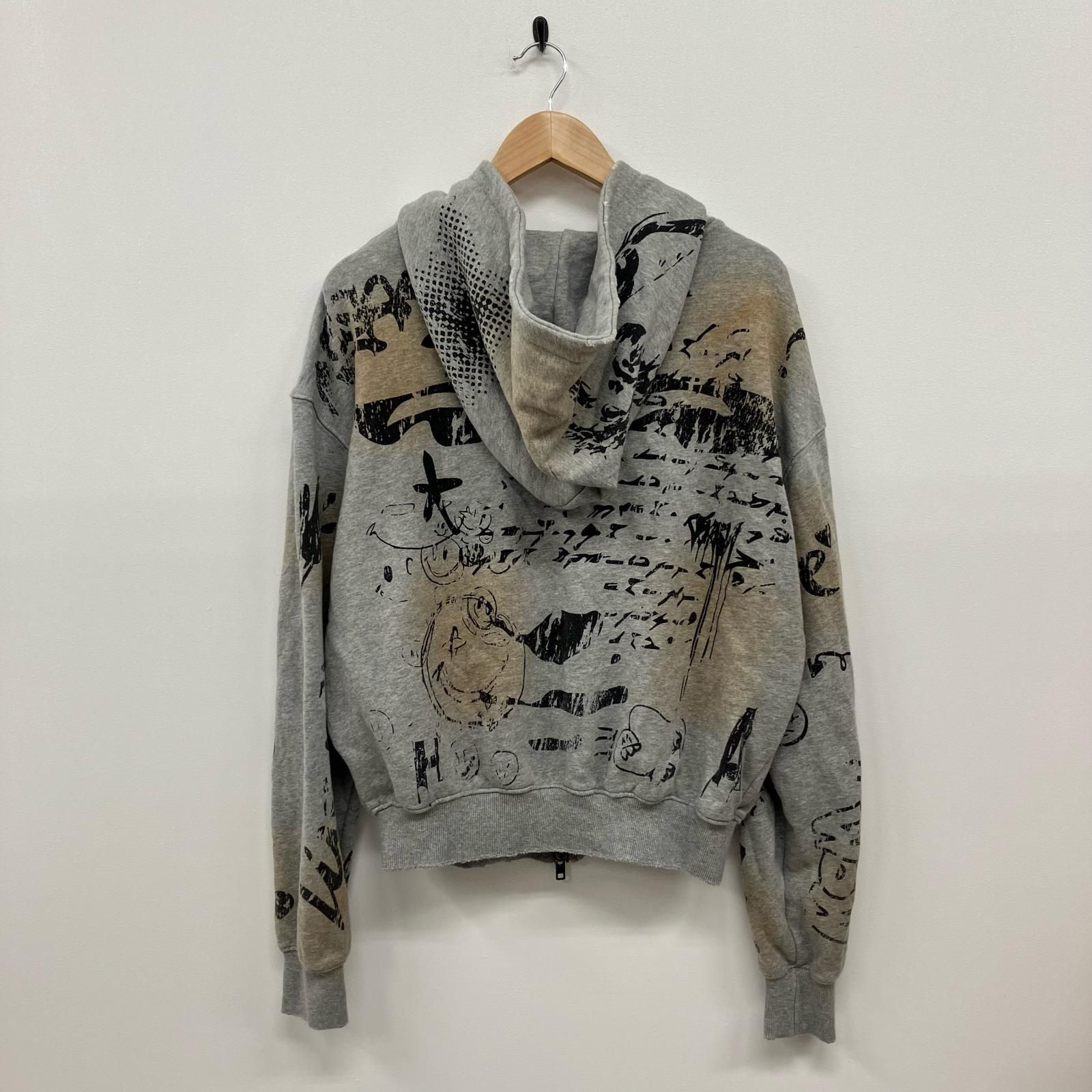 イオン広店】 中古 パーカー ANDER HUNK Grafiti Double Zip-up Parker 