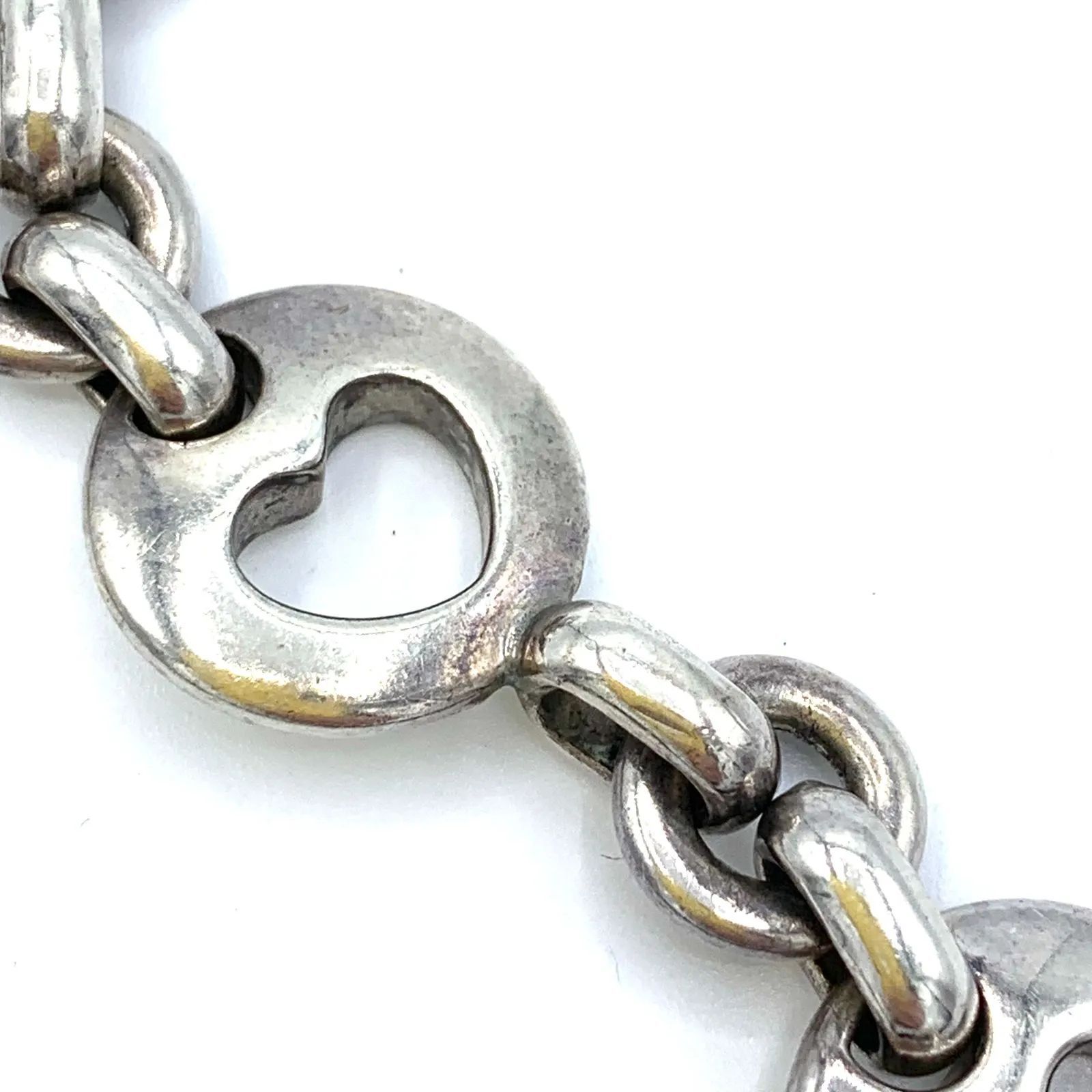 TIFFANY&Co. ティファニー シルバー ピアスドハート ブレスレット 美品 ティファニー ピアスドハート ブレスレット /24-3671S