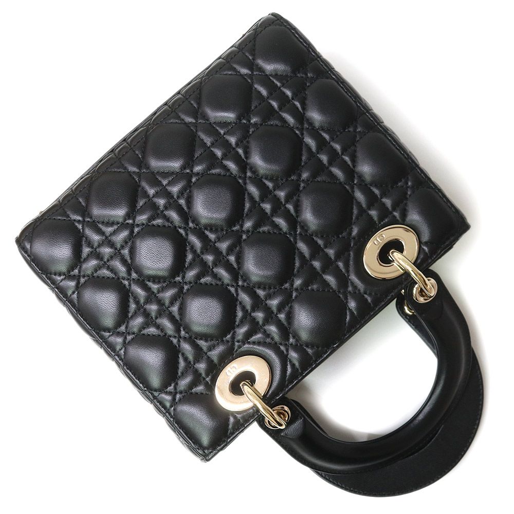 Dior カナージュ ブラック ラムスキン ミニ 2WAY 楽天市場】【美品】 ディオール 2WAYバッグ レディディオール