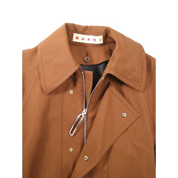 MARNI マルニ 20SSオーバーフィットダブルウールコート ブラウン