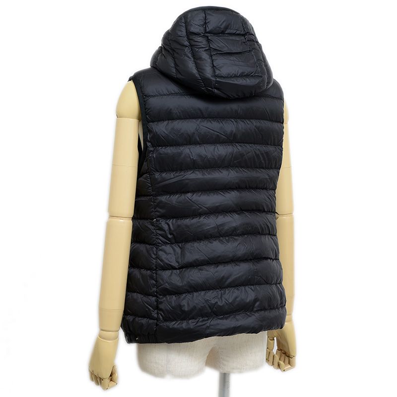 美品　モンクレール　Glygos Gilet 黒 ダウンベスト ジレ　0 美品 モンクレール Glygos Gilet 黒 ダウンベスト ジレ 0
