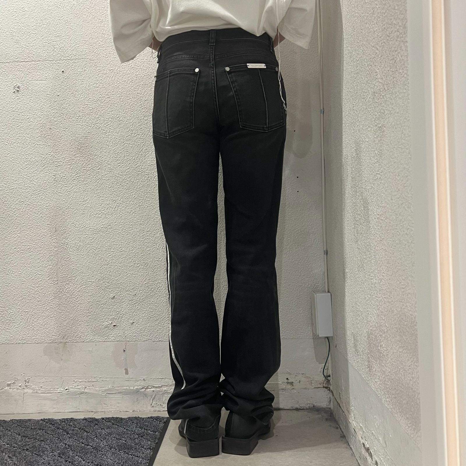 PETER DO ピータードゥ PD-FW22-162-DE サイドストライプ ストレート 