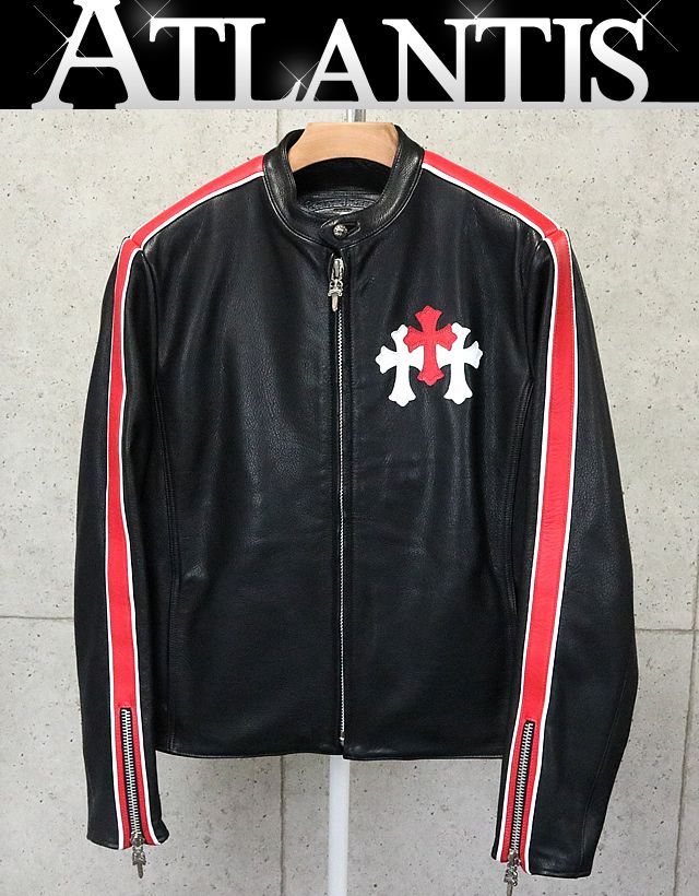 クロムハーツ  レーシング　レザージャケット　正規品　豪華付属品付　売り切り価格 クロムハーツ レーシング レザー ジャケット 正規品豪華付属品付