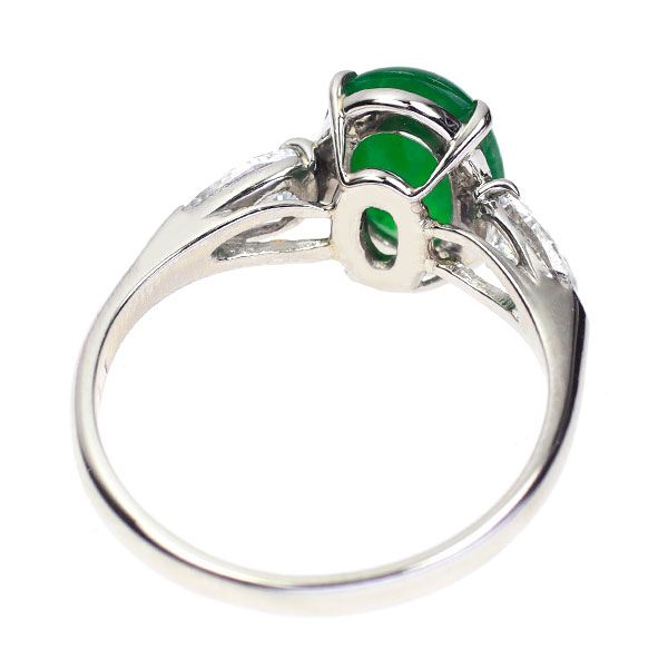 リラ PT900 天然翡翠 ダイヤ リング Jadeite Pt900翡翠 ダイヤモンドリング (NO.305308) – JEX宝石