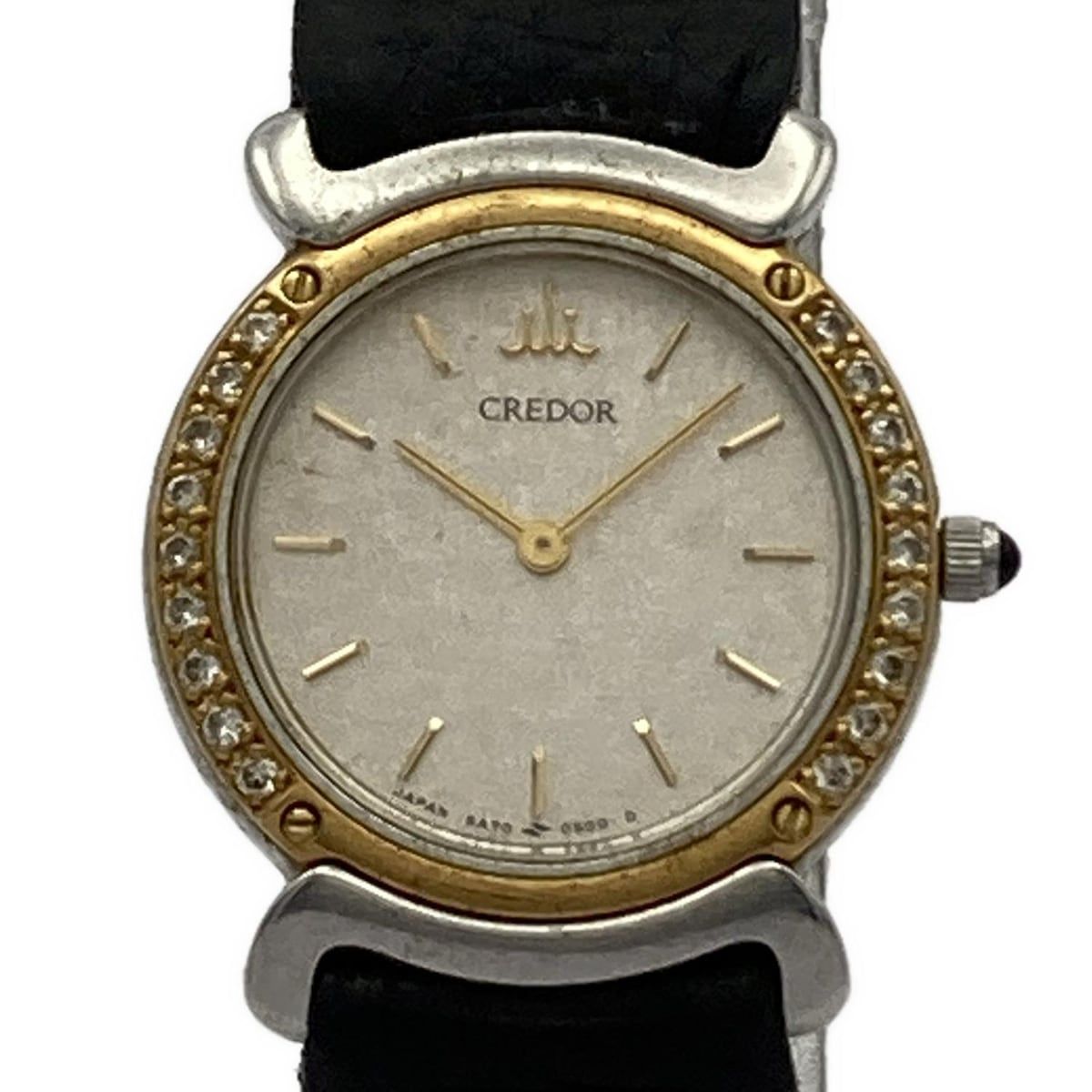 SEIKO CREDOR セイコークレドール 腕時計 - 5A70-0290 レディース アイボリー