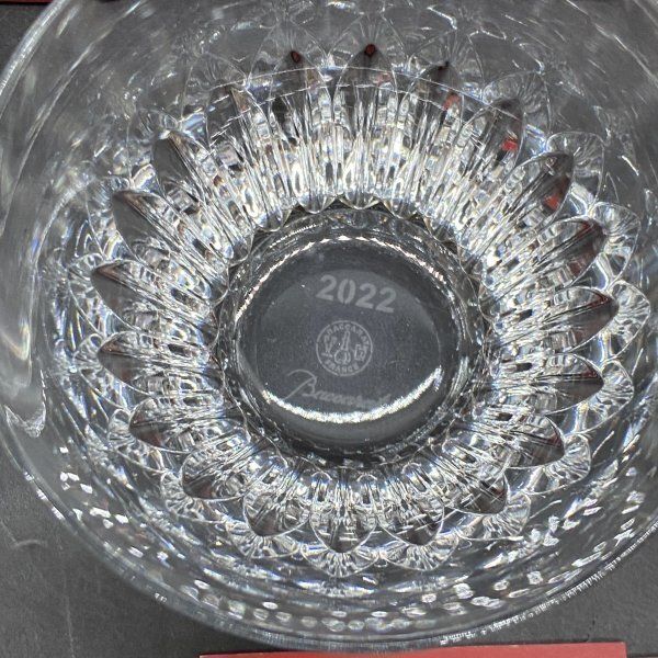 未使用】Baccarat バカラ ペア ロックグラス 2個セット THE YEAR