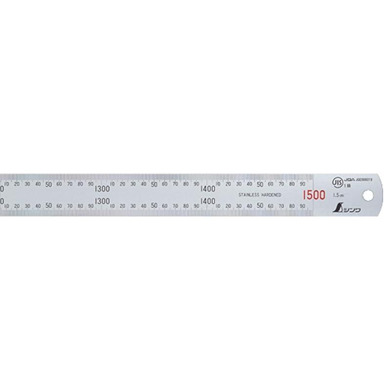 シンワ測定(Shinwa Sokutei) 直尺 ステン 1.5m JIS1級 赤数字入 1