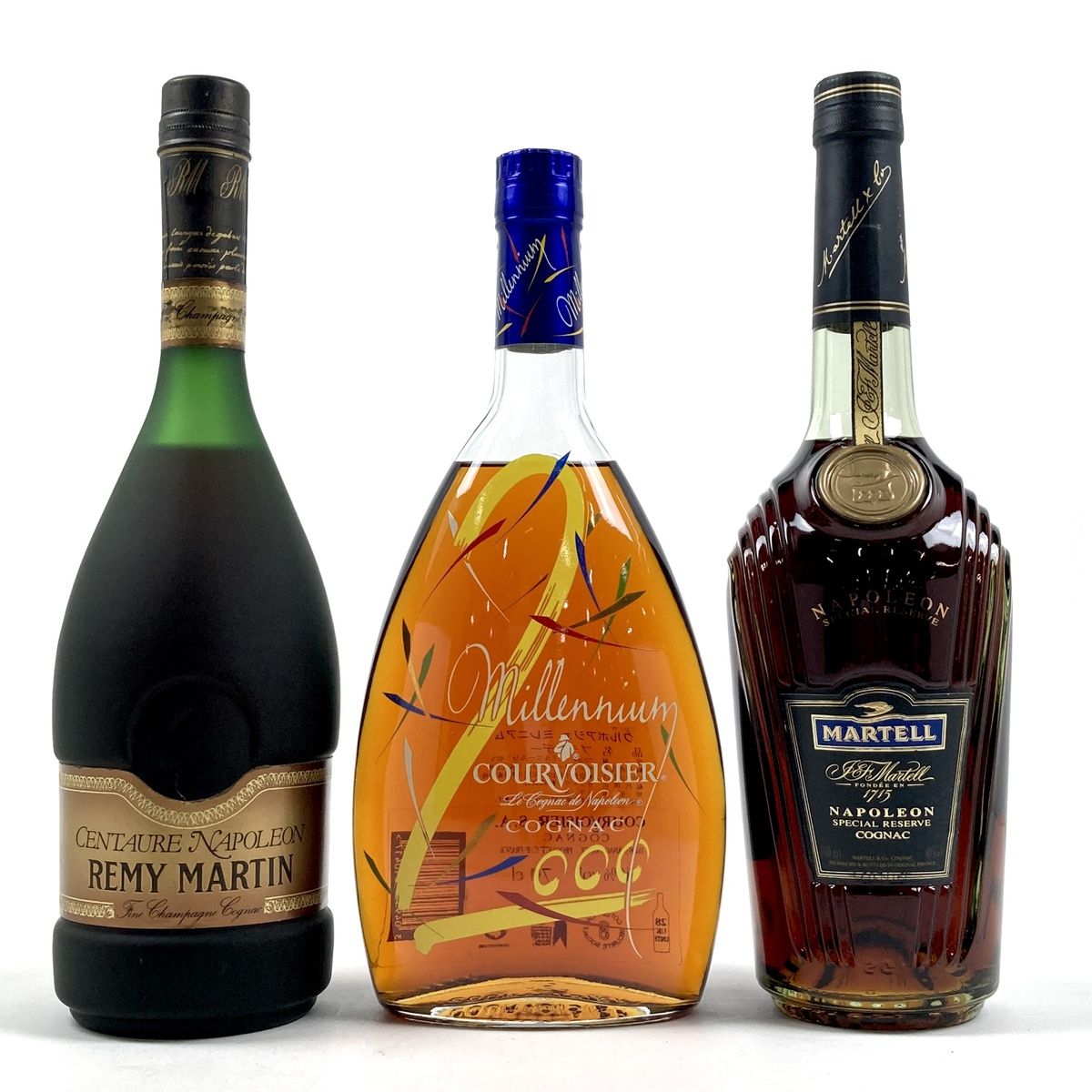 バイセルブランデーセット3本 REMY MARTIN COURVOISIER MARTELL