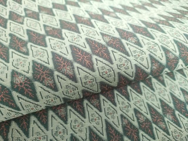 平和屋着物●全通柄袋帯　紹巴　菱繋ぎ　正絹　逸品　未使用　DAAV6741ps 平和屋着物○全通柄袋帯 紹巴 菱繋ぎ 正絹 逸品 未使用 DAAV6741ps