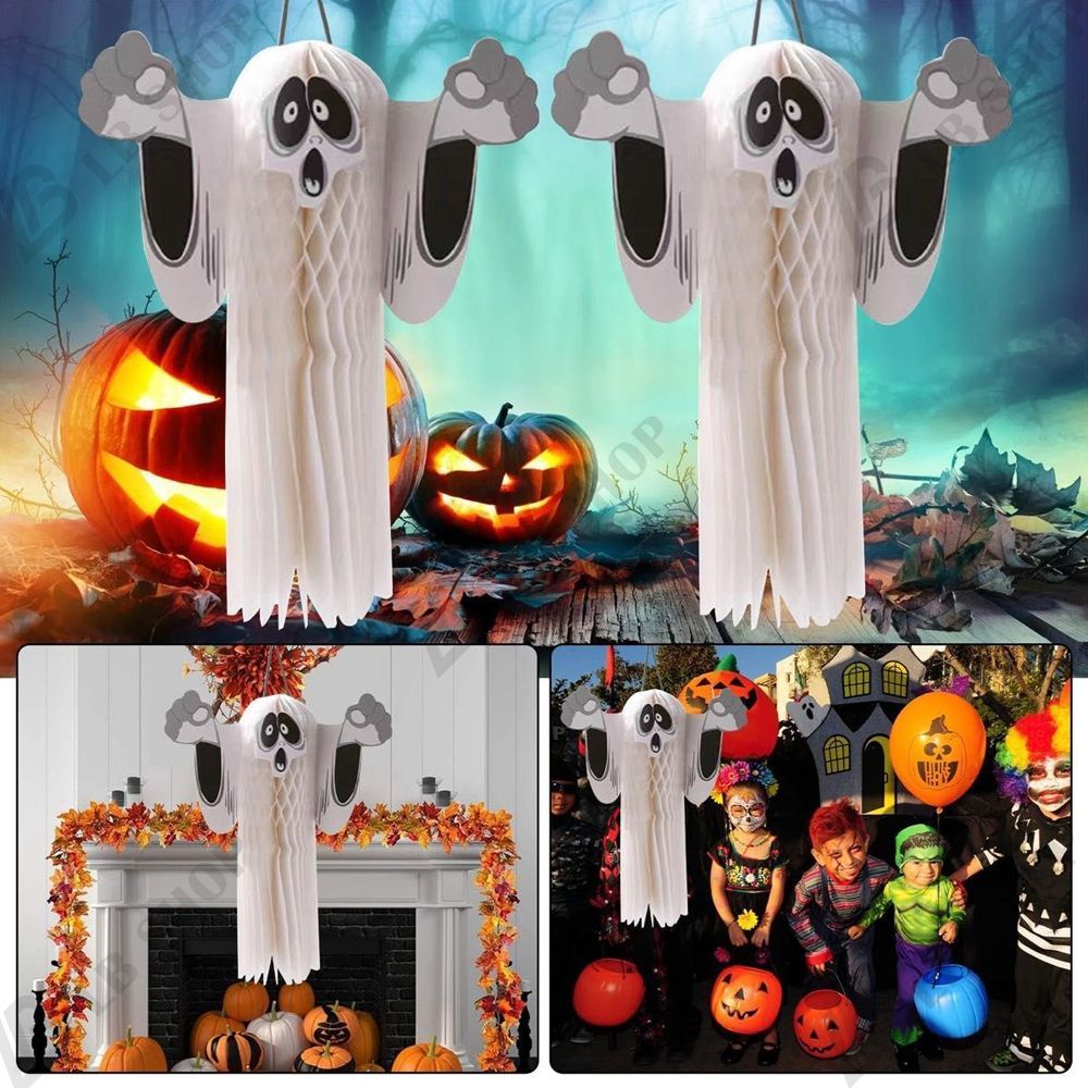 4個入り ハロウィン ゴースト デコレーション 恐ろしい吊り下げ