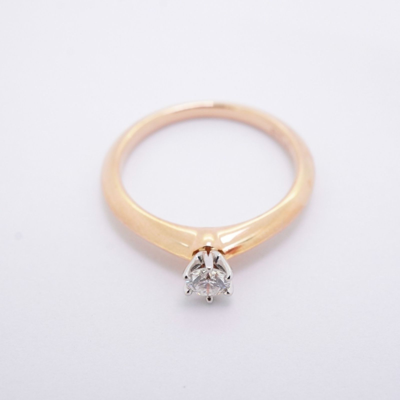 リーズナブル ティファニー Tiffany ティファニー リング ソリティア 1PD 18KPG ピンクゴールド Pt950 プラチナ ダイヤモンド 10号レディース 通販特価!