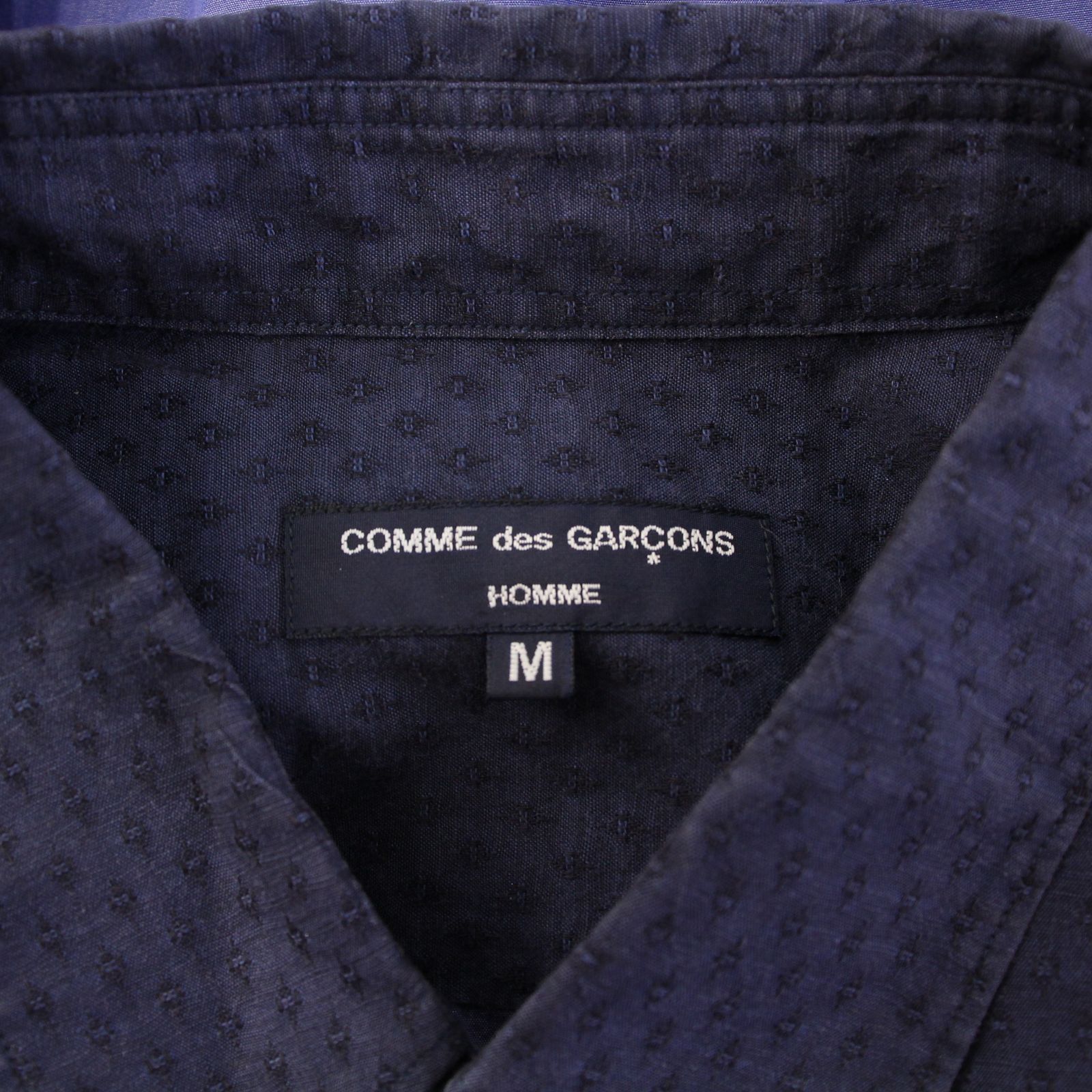 COMME des GARÇONS ネイビー 半袖シャツ コムデギャルソンオム COMME des GARCONS HOMME カジュアル