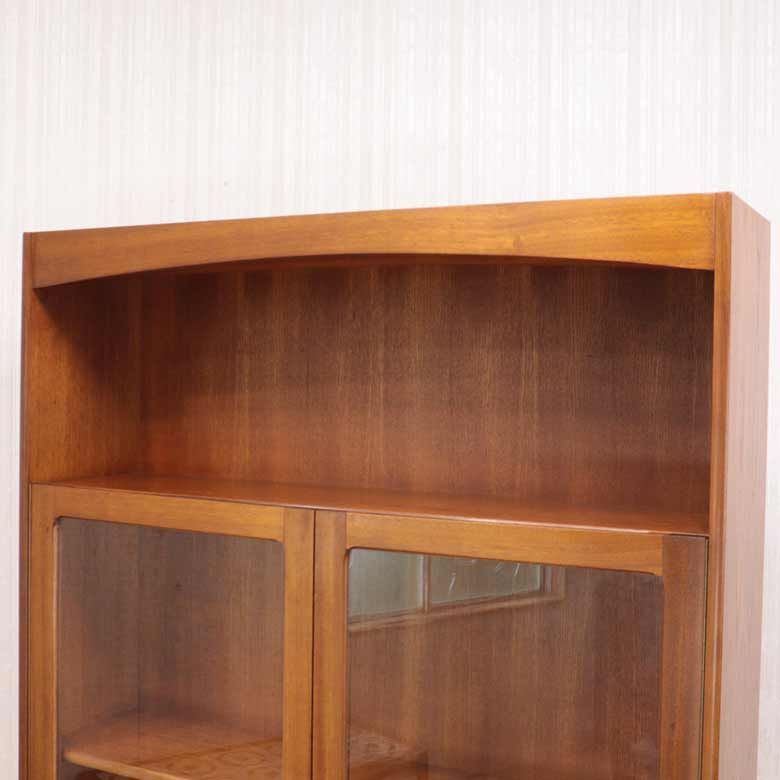 ユニットキャビネット ネイサン ガラス戸 イギリス チーク 完成品 ユニットキャビネット ネイサン ガラス戸 イギリス チーク 完成