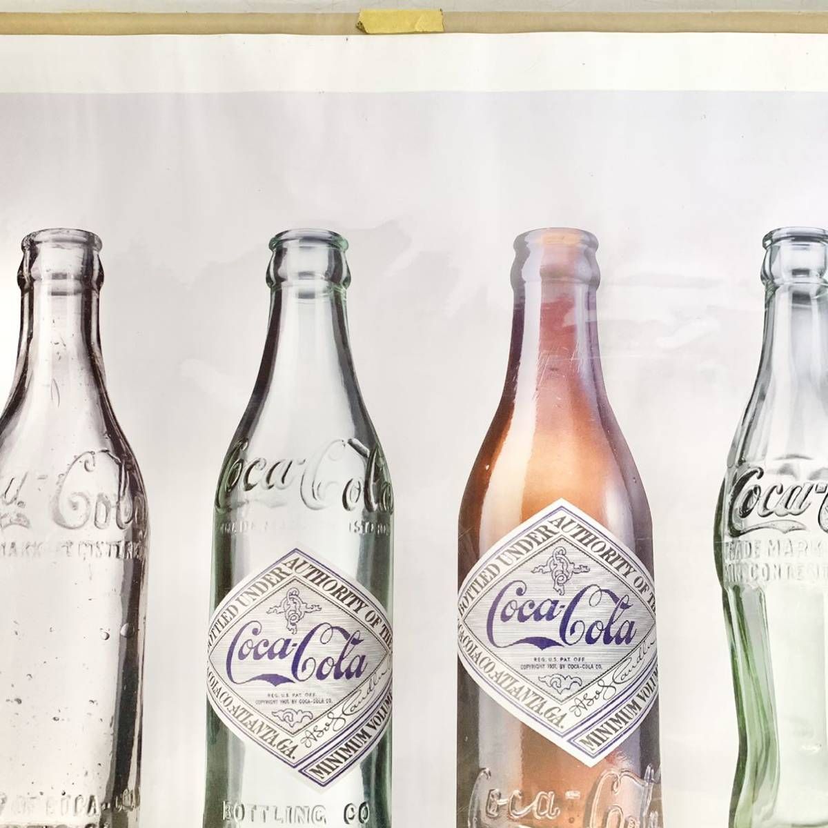 コカ・コーラ ポスター Bottle History Landscape 横長 COCA