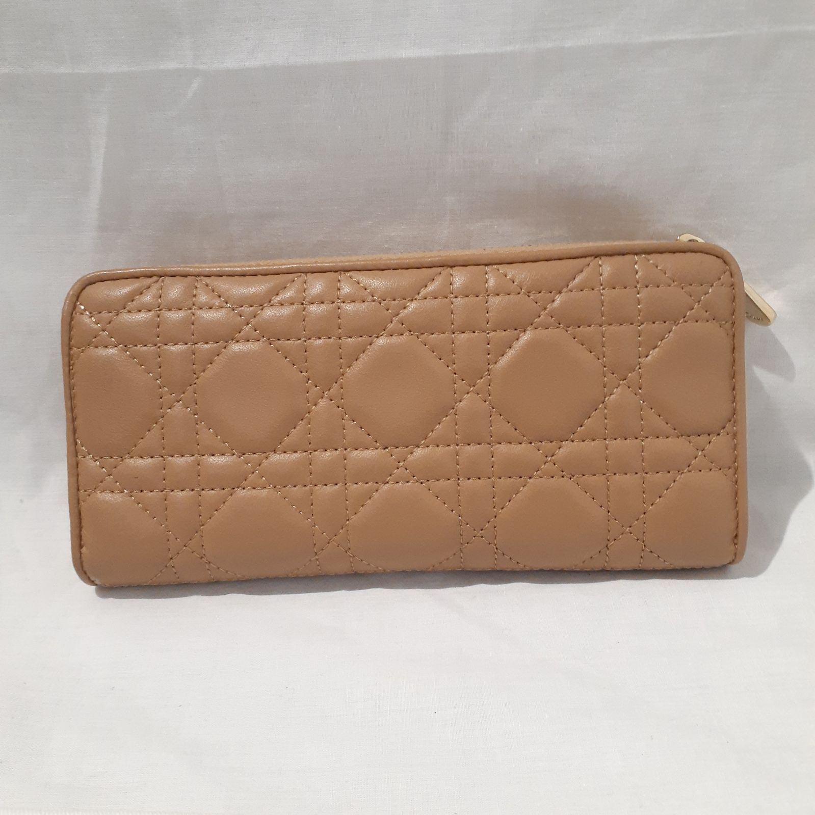 クリスチャンディオール ラウンドファスナー 長財布 小銭入れあり ラムスキン レディース CHRISTIAN DIOR ウォレット Christian Dior