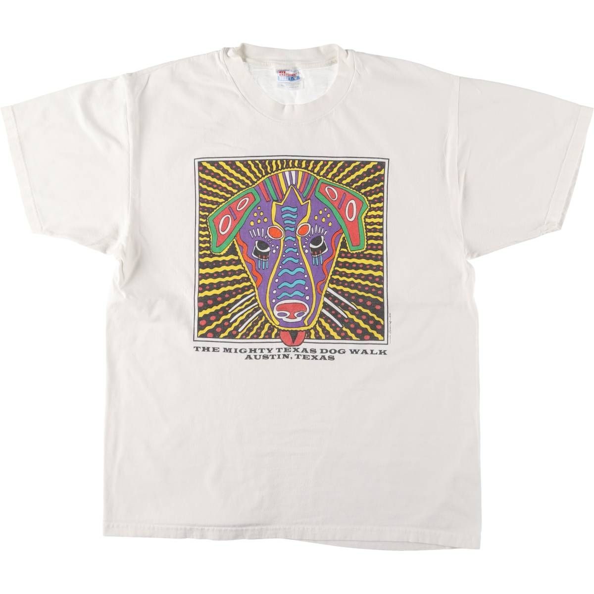 古着 90年代 ヘインズ Hanes BEEFY-T アートTシャツ メンズL相当 ヴィンテージ|eaa546466