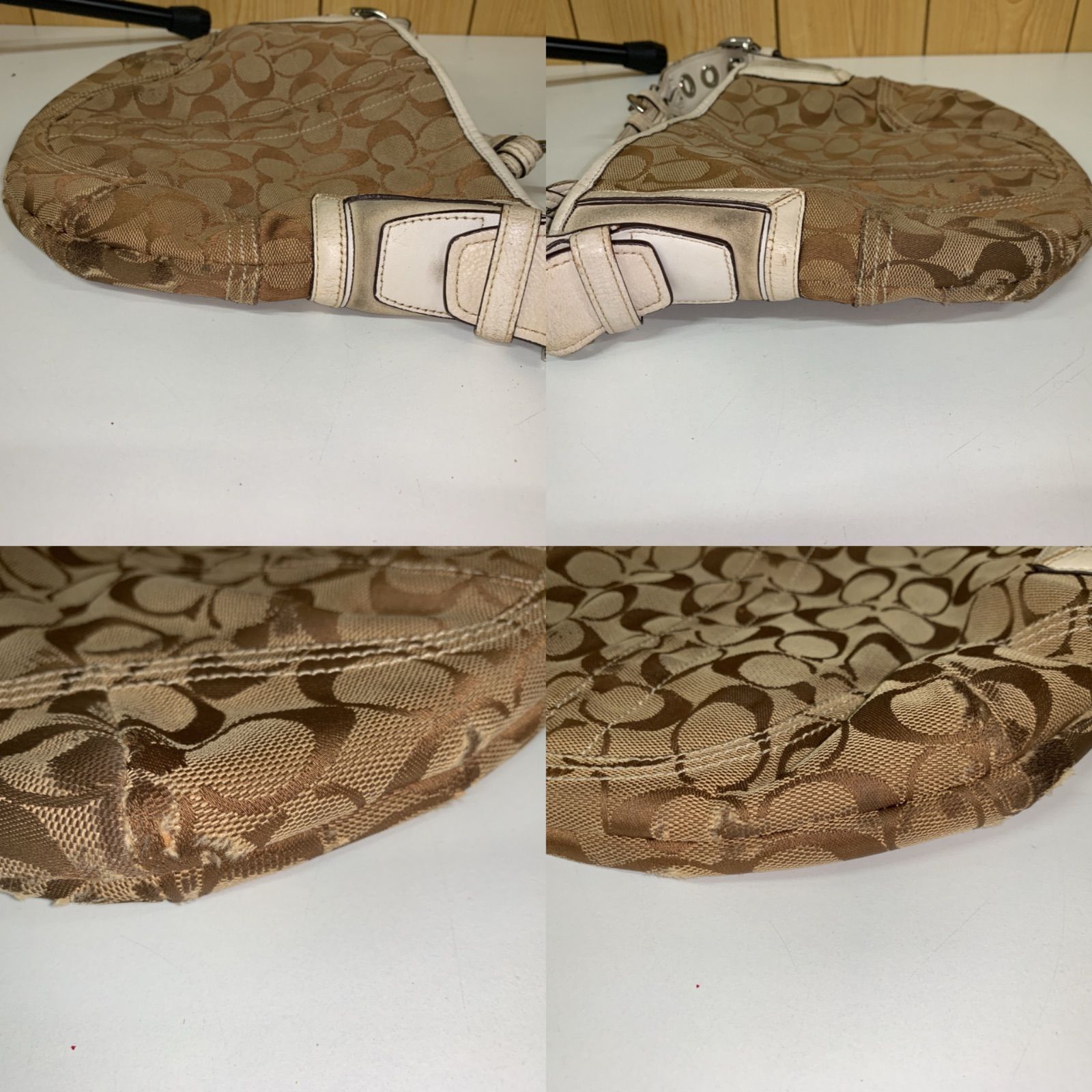 77 COACH コーチ ワンショルダーバッグ 6267 シグネチャー キャンバス 