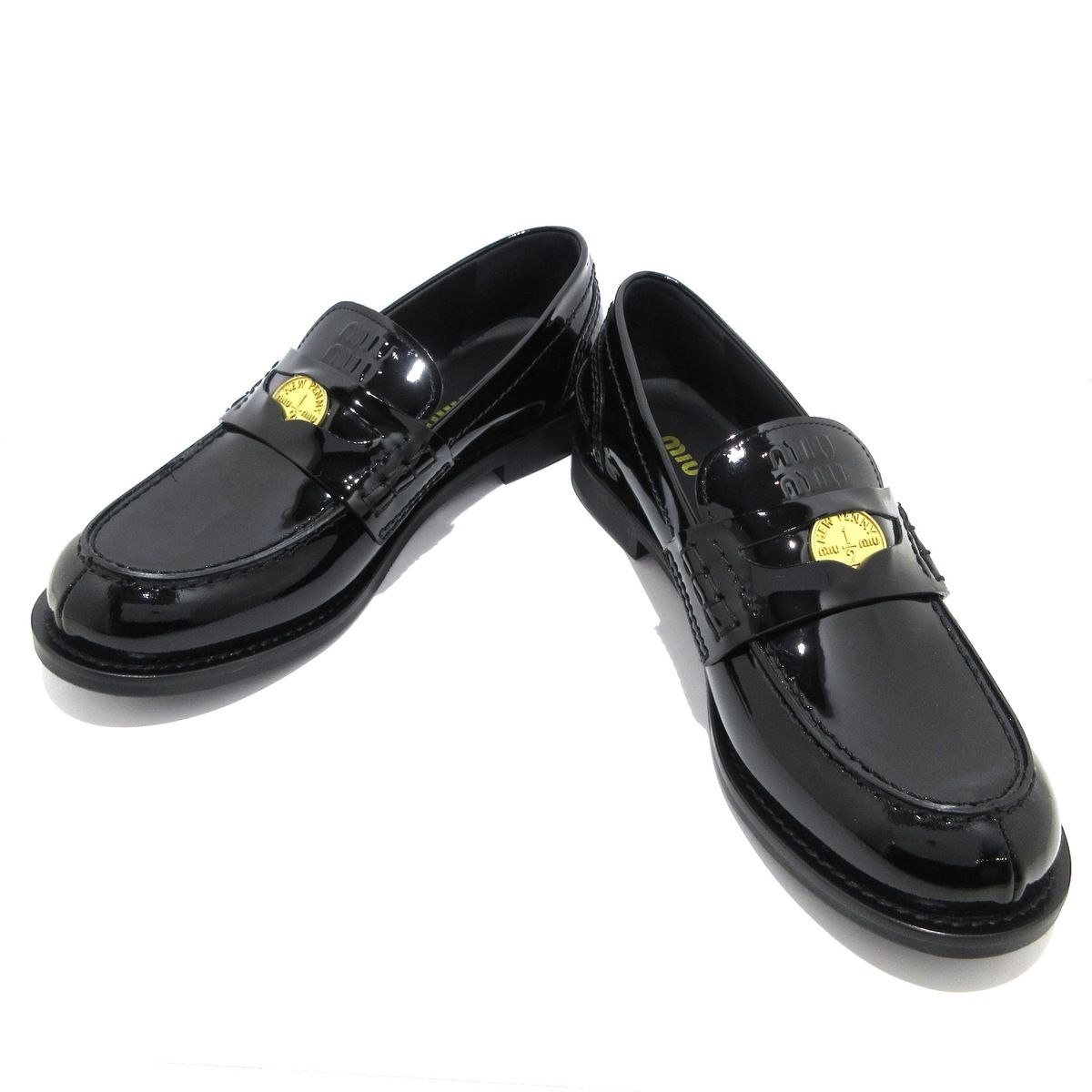 miumiu(ミュウミュウ) ローファー 37 レディース美品 ブラッシュ