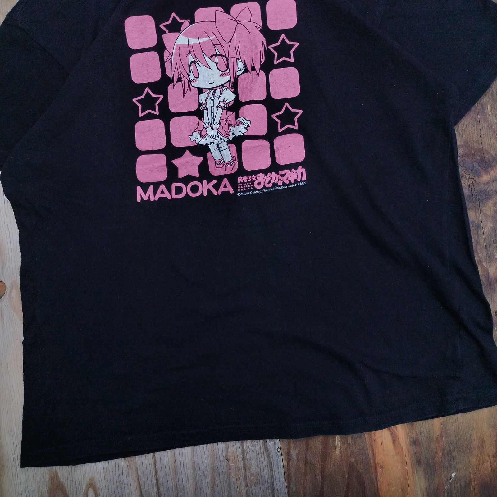 魔法少女まどか☆マギカ Tシャツ まどマギ 鹿目まどか ブラック ピンク
