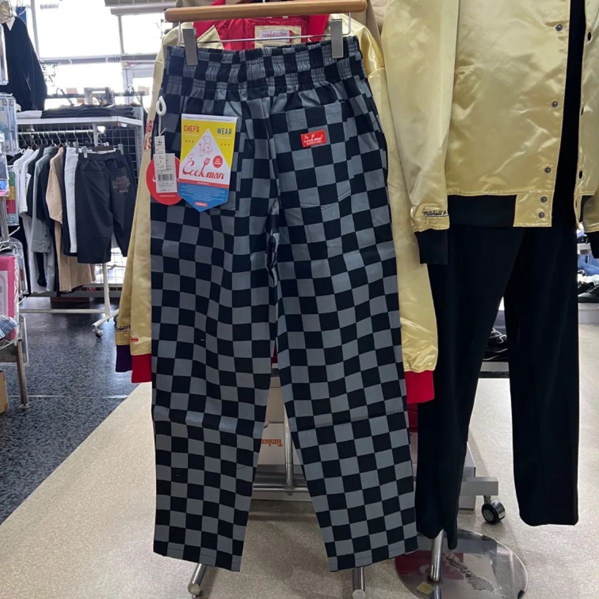 cookman クックマン○シェフパンツ ロングパンツ チェッカー柄