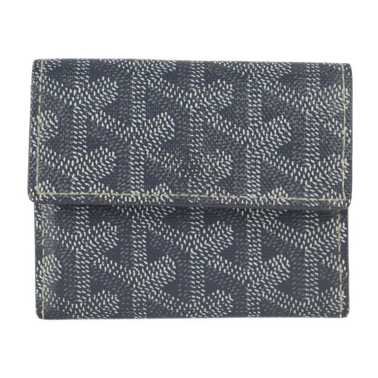 Goyard コインケース ブラック/グレー GOYARD ゴヤール コインケース PVC レザー グレー 小銭入れ