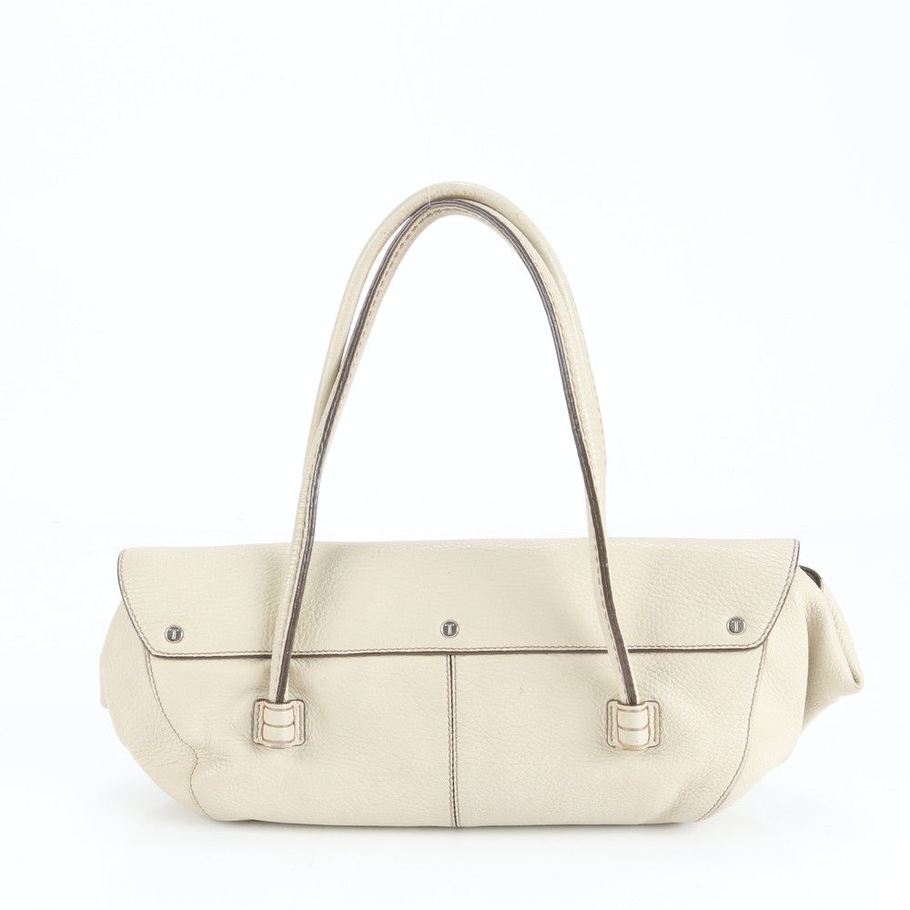 極美品 トッズ コーニッシュ ウェーブ レザー トート バッグ