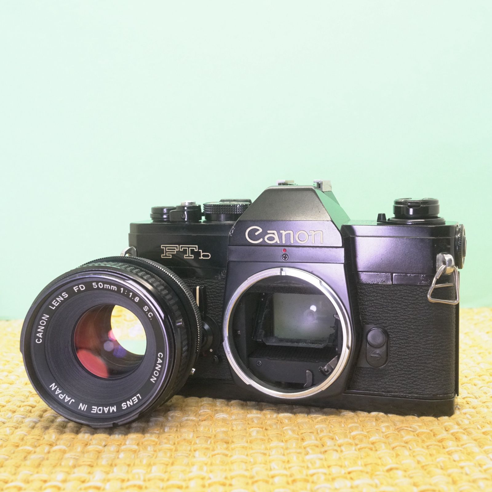 完動品◎CANON FTb-N 50mm F1.8 ブラック フィルムカメラ63 - カメラの