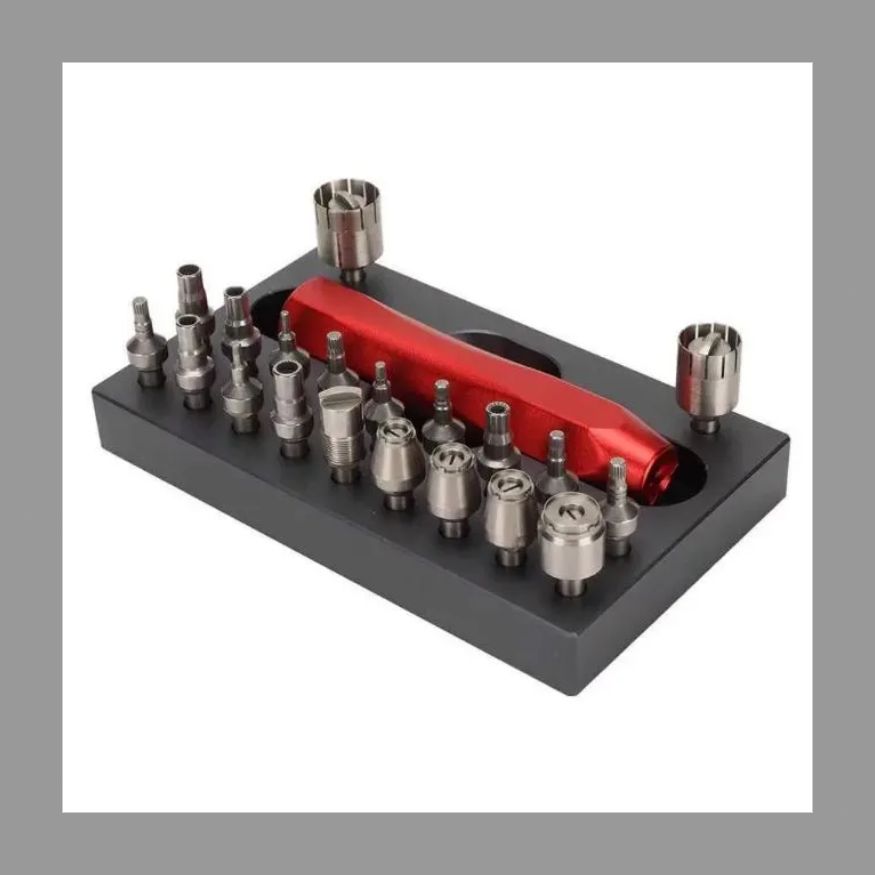 時計リューズ取り外しツール 時計修理ツール プッシュロッド パイプのネジ用ステンレス製時計ドライバー取り外しツール