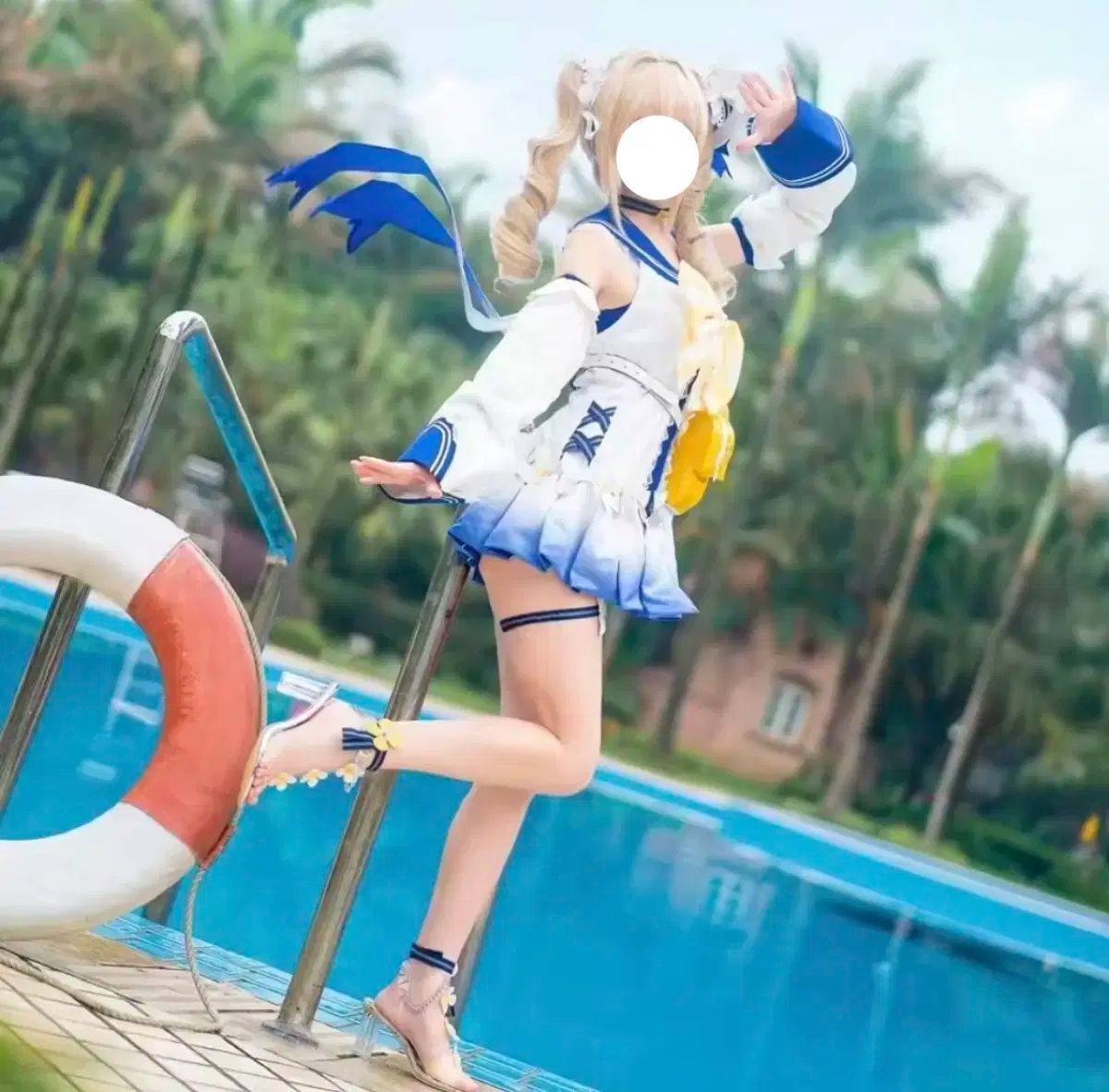 原神　バーバラ　水着　フルセット お急ぎ便* 原神 バーバラ 水着 コスプレ フルセット 服 ウィグ
