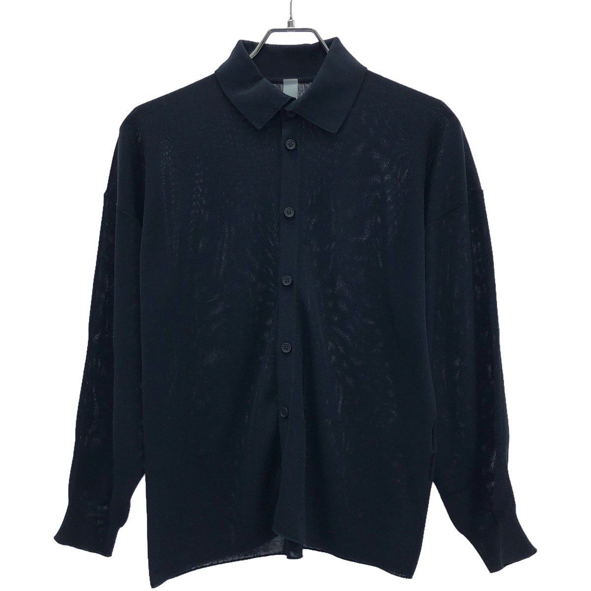 CFCL シーエフシーエル 24AW CASCADES SHIRT キャスケードシャツ CF008KJ173 ダークネイビー 1 CFCL シーエフシーエル 24AW CASCADES SHIRT キャスケードシャツ