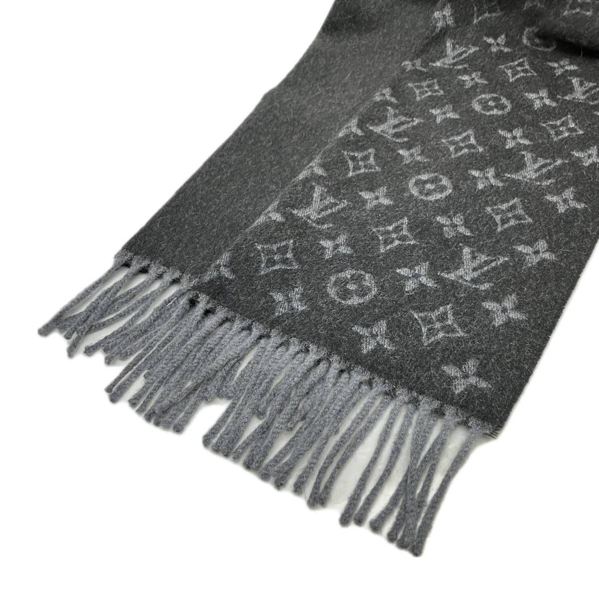美品△LOUIS VUITTON ルイヴィトン M71607 モノグラム グラディエント カシミヤ ウール マフラー ノワール イタリア製 正規品 メンズ マフラー・モノグラム グラディエント S00｜ルイ・ヴィトン 公式サイト