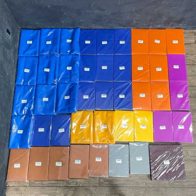 新品 カラーフェルト たくさんセット 硬質フェルトシート ブルー オレンジ 紫色 黄色 ダークブラウン 灰色 生地 ハンドメイド 手芸/513377