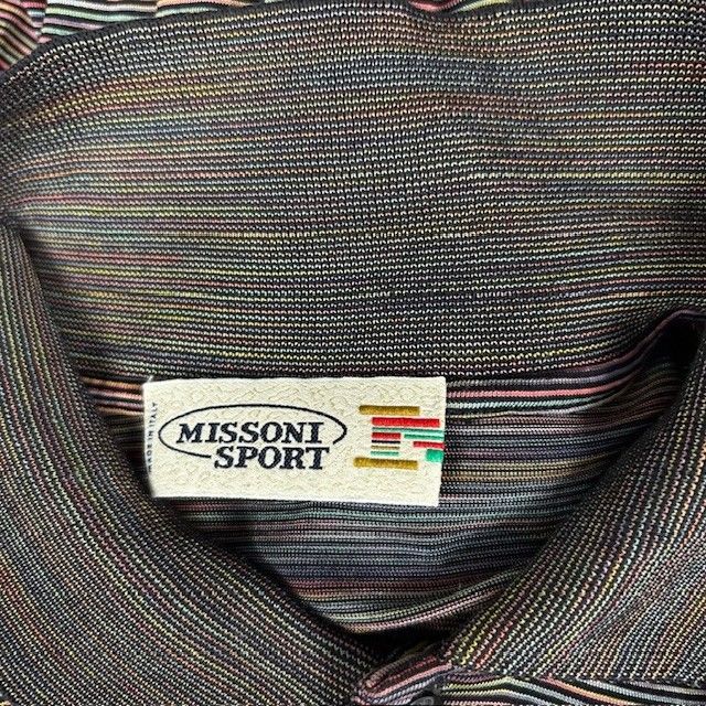 MISSONI SPORT イタリア製 90年代 ミッソーニ柄 ポロシャツ