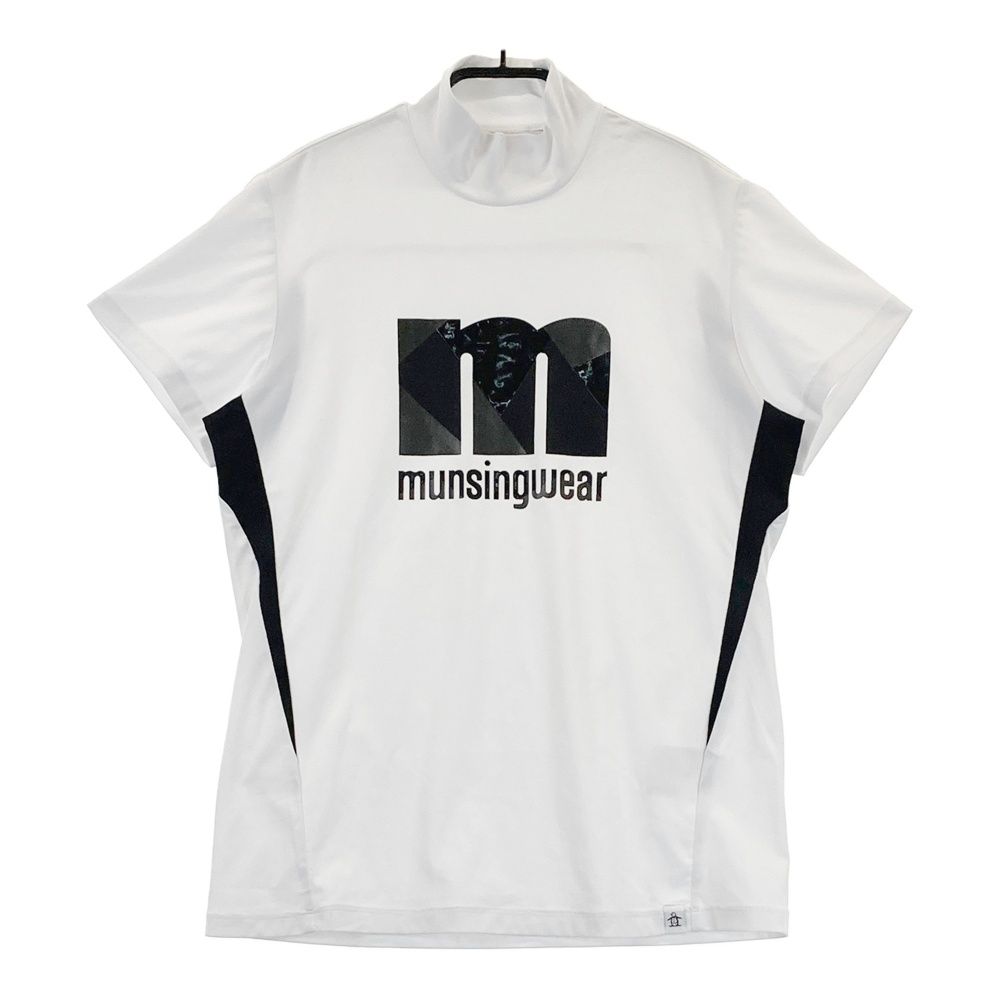 未使用 munsing ゴルフウエア 半袖 黒ハイネック ハイネックシャツ レディース マンシングウェア Munsingwear