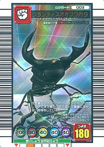 ☆ムシキング☆貴重☆2003夏☆グランディスオオクワガタ☆未使用品☆ Yahoo!オークション - 希少 美品 2003年春 オオクワガタ
