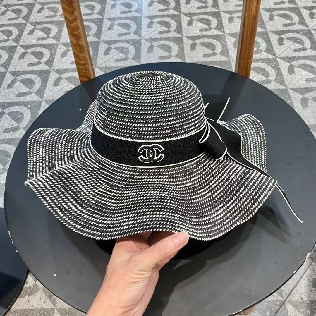 ★プレ春夏★【CHANEL】シャネルパールプリント ボブハット ☆プレ春夏☆【CHANEL】シャネルパールプリント ボブハット