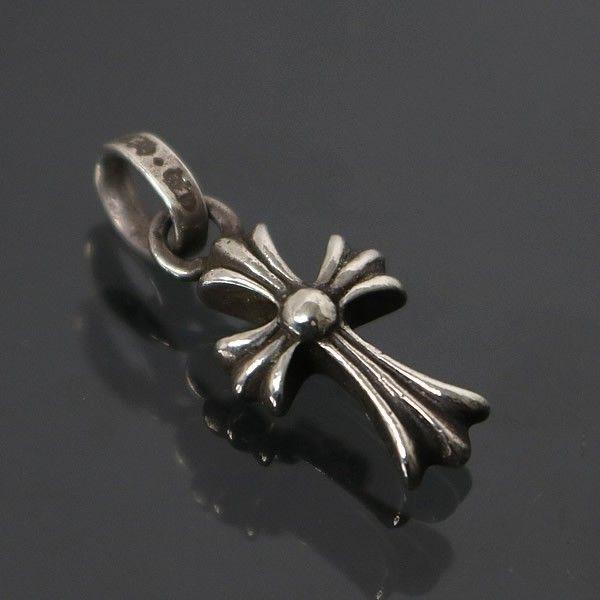 CHROME HEARTS クロムハーツ ベイビー ファットクロス ペンダント チャーム メンズ シルバー SV 925 100676