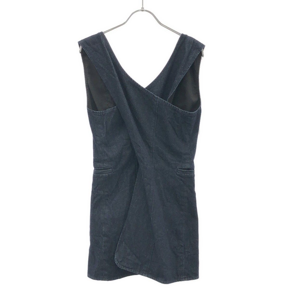 CLANE クラネ BACK CROSS DENIM BISTIER バッククロスデニムベスト 14122-4252 インディゴブルー 2 CLANE クラネ BACK CROSS DENIM BISTIER バッククロスデニムベスト