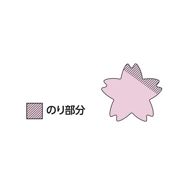 まとめ スリーエムジャパン ポストイット シルエットノート 強粘着 サクラ ×50セット